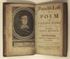 MILTON, JOHN. Paradise Lost . . . Third Edition. 1678